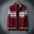 Knitted Cardigan | Winter | Snowflake | Zip-Up Cardigan | Men's Knitwear