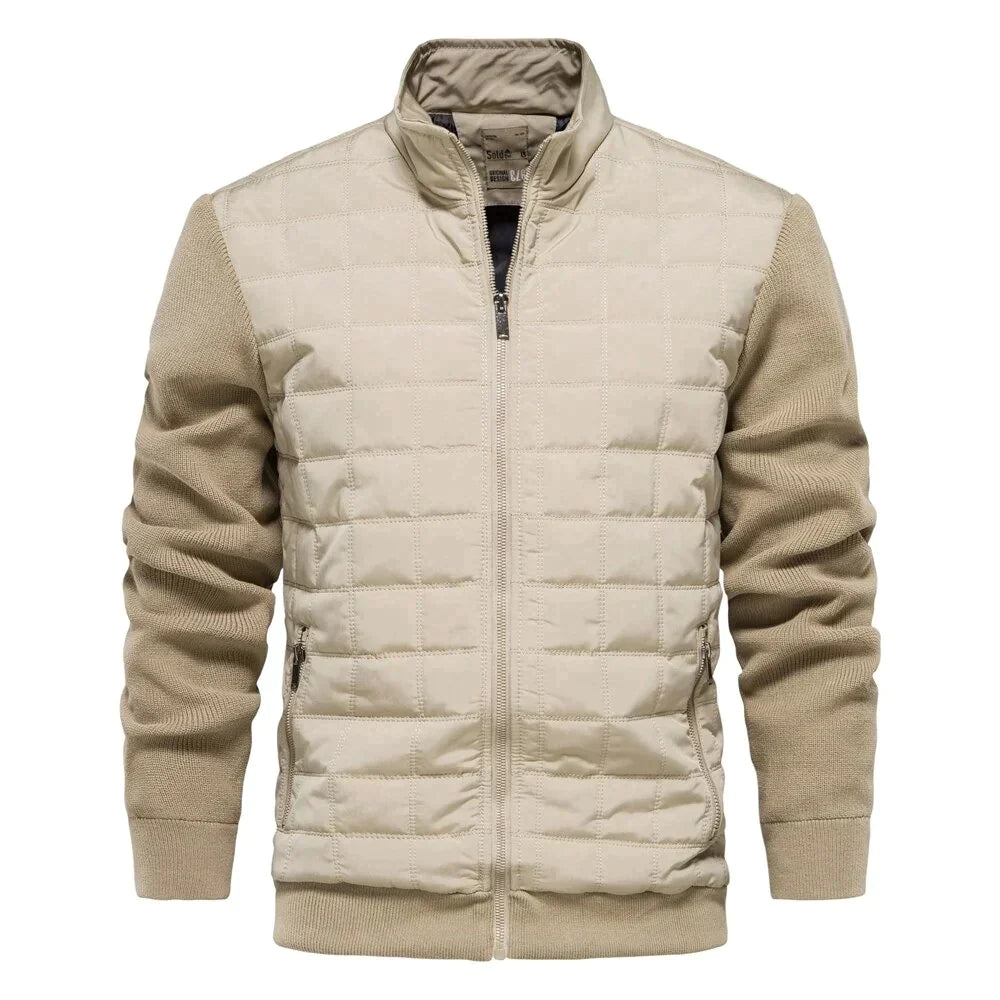 Men's Jacket | Zip-Up | Stand Up Collar | Quilted Jacket | Bomber Jacket