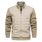 Men's Jacket | Zip-Up | Stand Up Collar | Quilted Jacket | Bomber Jacket
