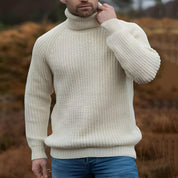 Turtleneck Sweater - Roll Neck - Rib Knit - Knitted Jumper - Men's Knitwear