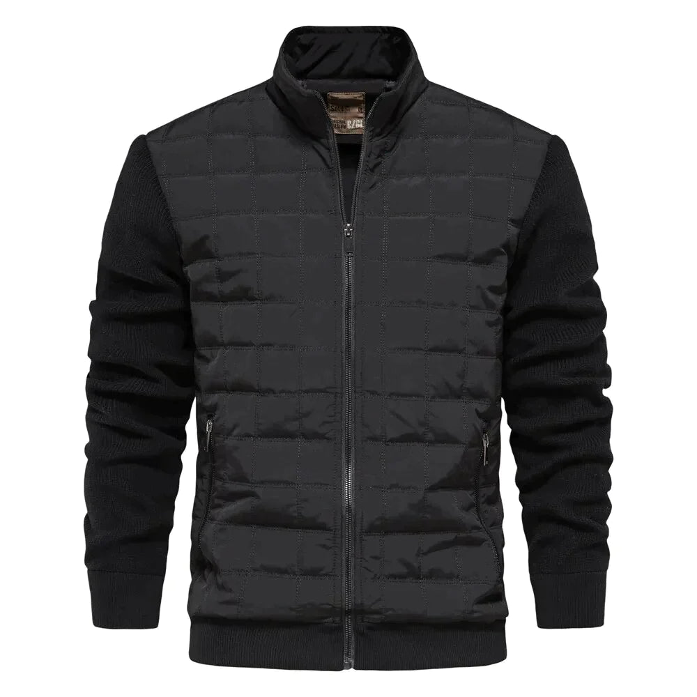 Men's Jacket | Zip-Up | Stand Up Collar | Quilted Jacket | Bomber Jacket