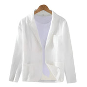 Linen Blazer - Men's Casual Single Breasted Summer Blazer Jacket