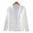 Linen Blazer - Men's Casual Single Breasted Summer Blazer Jacket