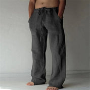 Linen Trousers | Loose Fit | Drawstring | Summer Pants | Men's Linen Pants