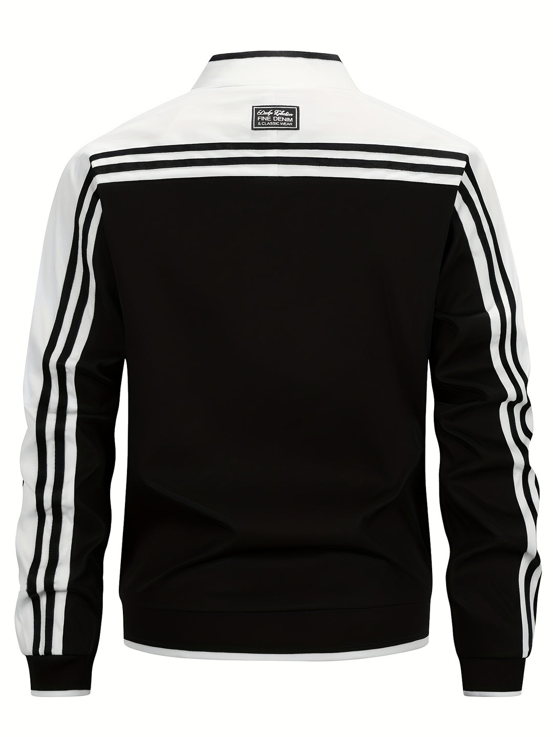 Tracksuit Jacket - Men's Zip-Up Striped Sport Jacket