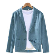 Linen Blazer - Men's Casual Single Breasted Summer Blazer Jacket