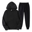 Hoodie Jogger Set - Drawstring - Two-Piece - Sweatsuit - Men's Clothing