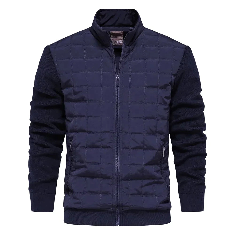 Men's Jacket | Zip-Up | Stand Up Collar | Quilted Jacket | Bomber Jacket