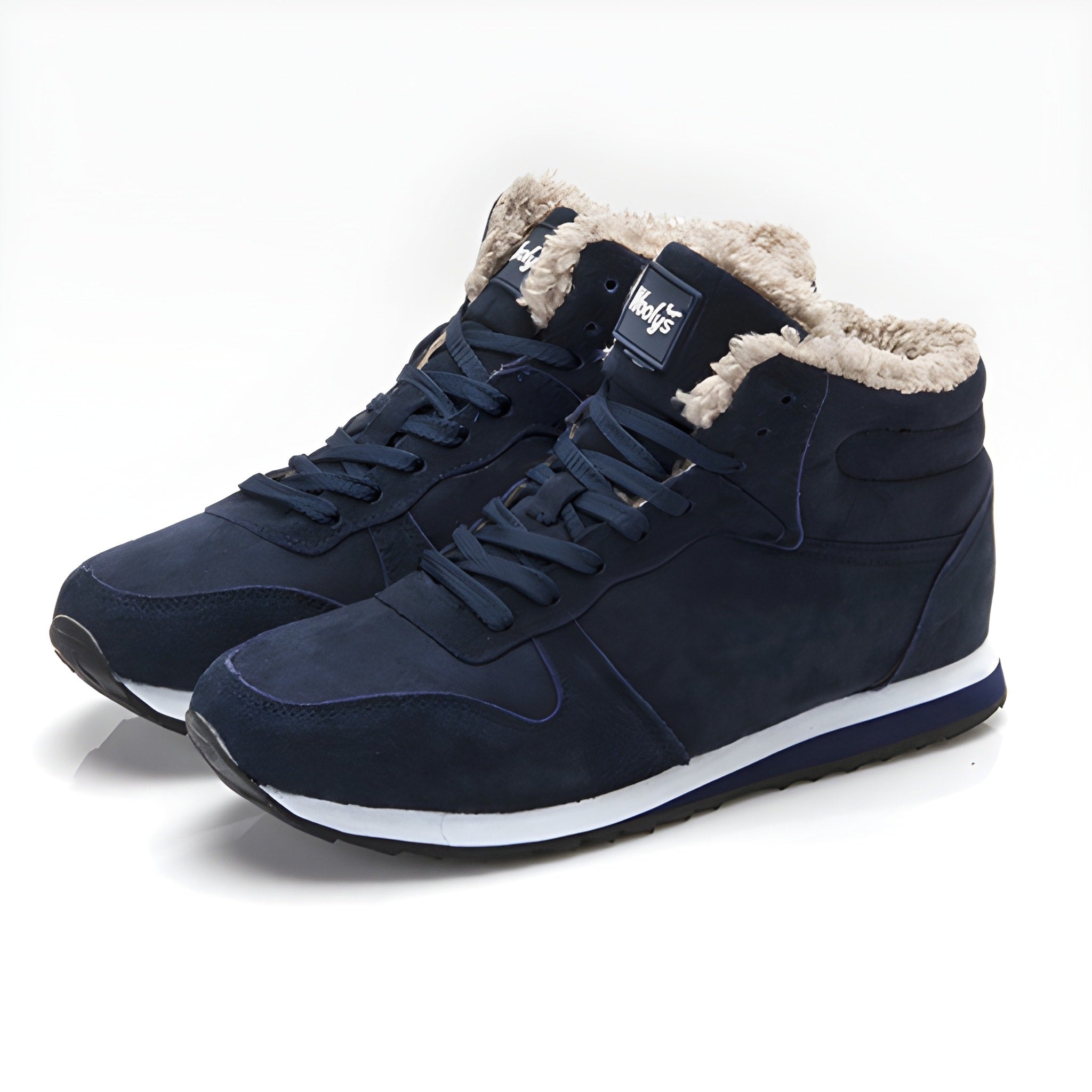Winter Sneakers - Lace-Up - High Top - Winter Shoes - Men's Shoes