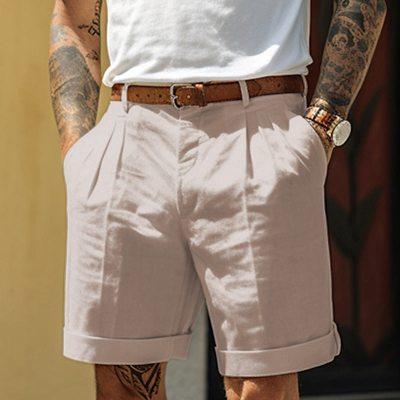 Men's Linen Shorts | Cotton | Summer | Linen Shorts | Men's Shorts