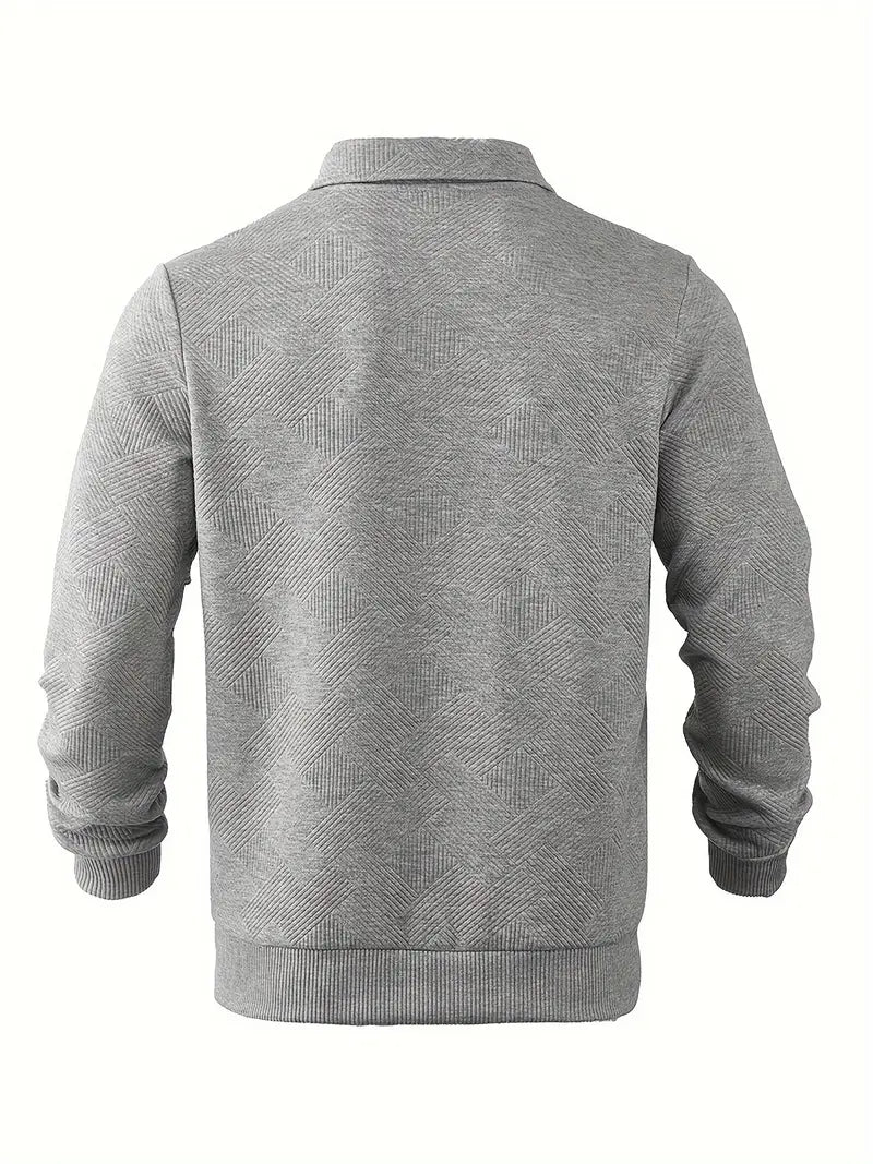 Quarter Zip Sweatshirt | Collared | Regular zip | Mens Half Zip Pullover | Men's Clothing
