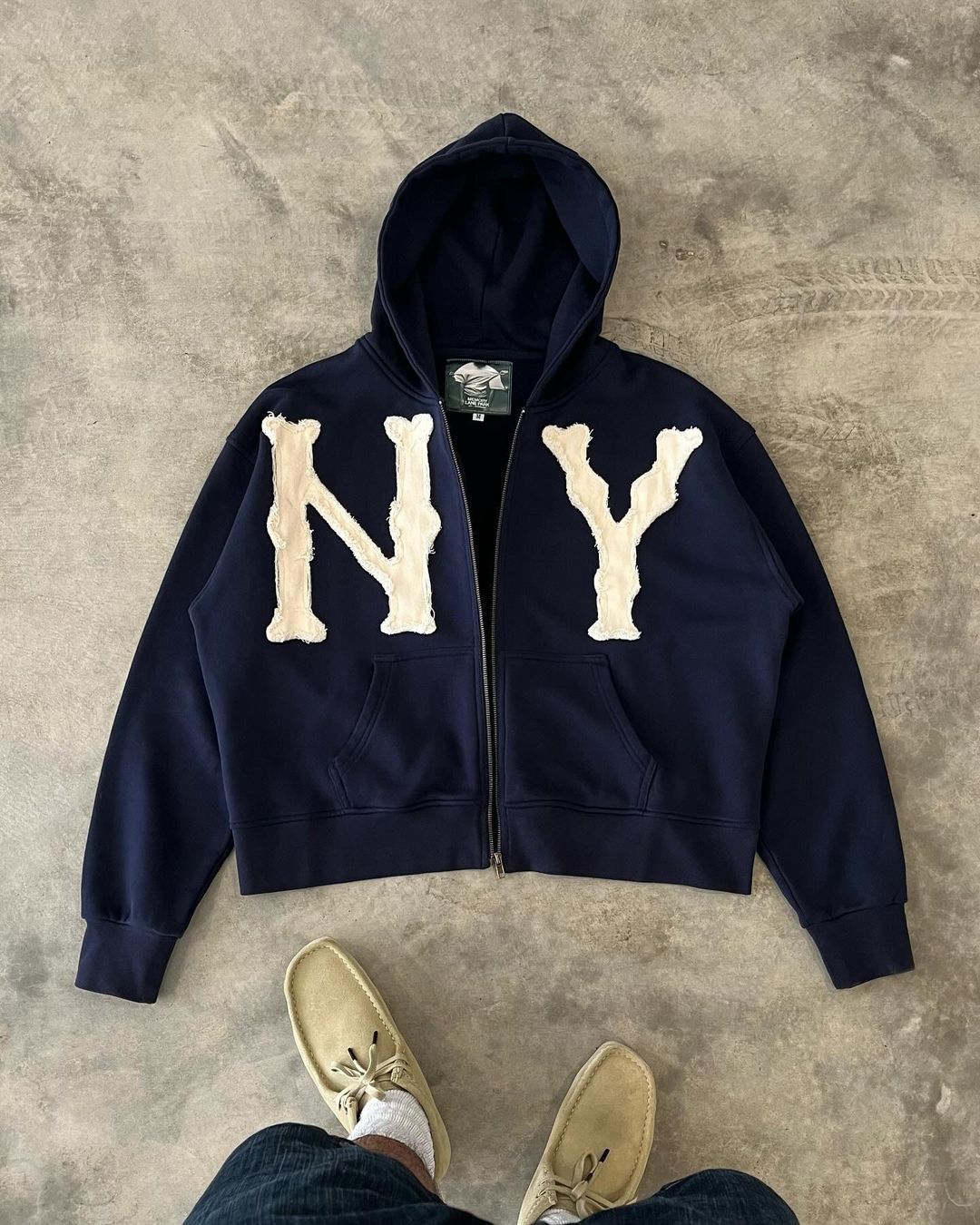 Zip-Up Hoodie | Comfy | Cotton | NY Hoodie | Men's Hoodie