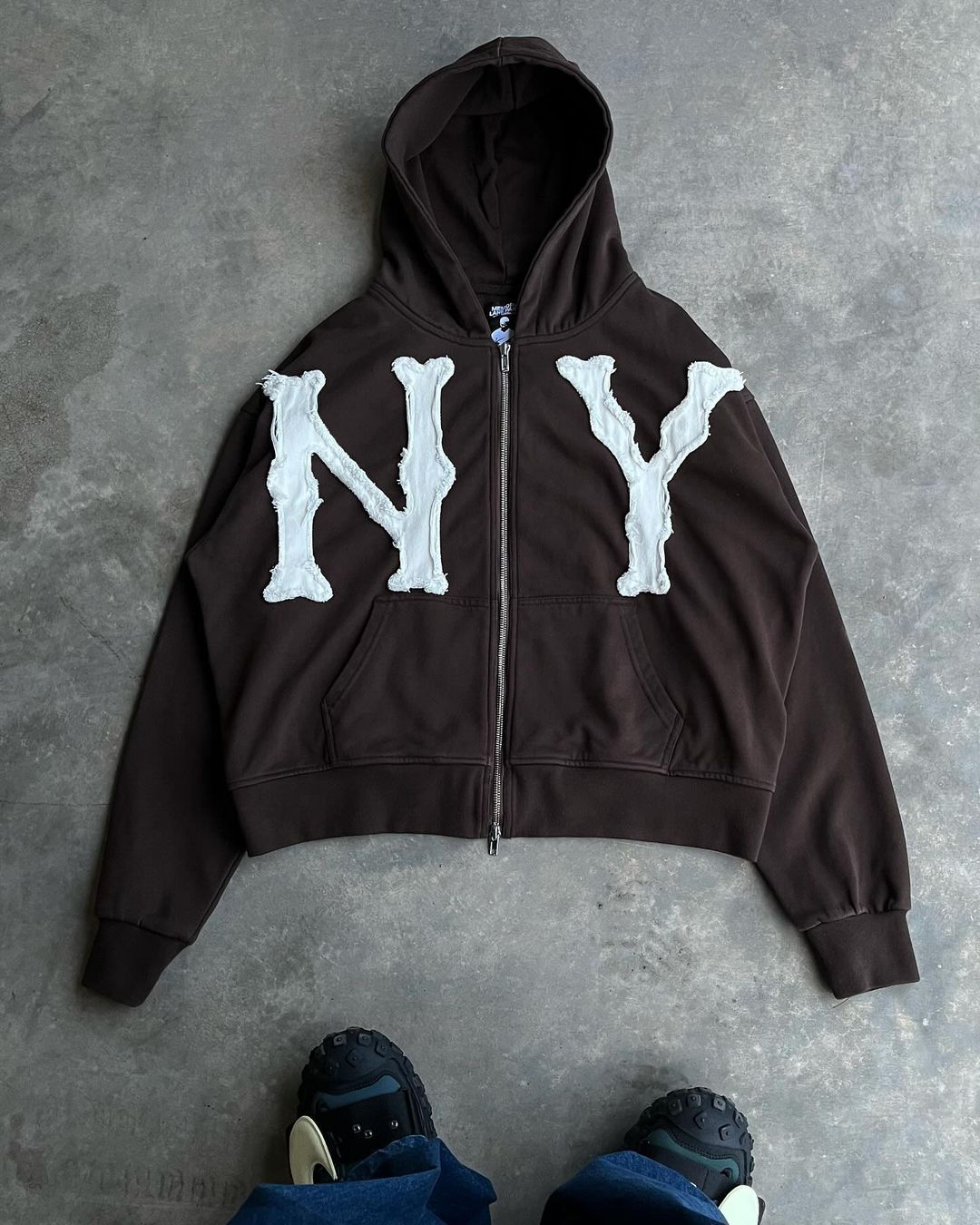 Zip-Up Hoodie | Comfy | Cotton | NY Hoodie | Men's Hoodie