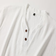Henley Shirt | V-Neck | Short Sleeve | Button Tshirt | Men's Summer Shirt  