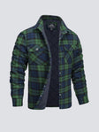 Flannel Jacket - Plaid - Button-Up - Quilted Liner Jacket - Men's Winter Jacket