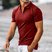 Polo Shirt - Collared - Quarter Zip - Polo T-Shirt - Men's Clothing