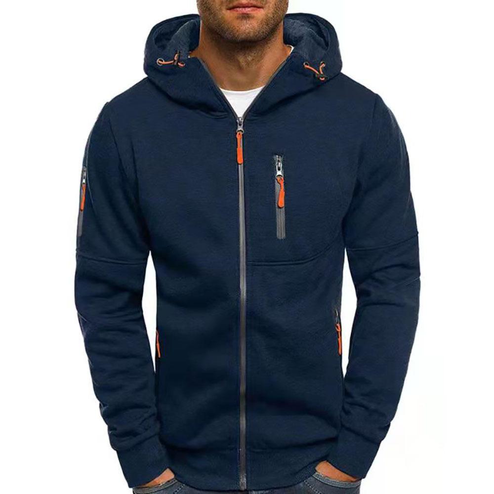 Zipper Hoodie - Casual - Warm - Zip-Up Hoodie - Men's Hoodie