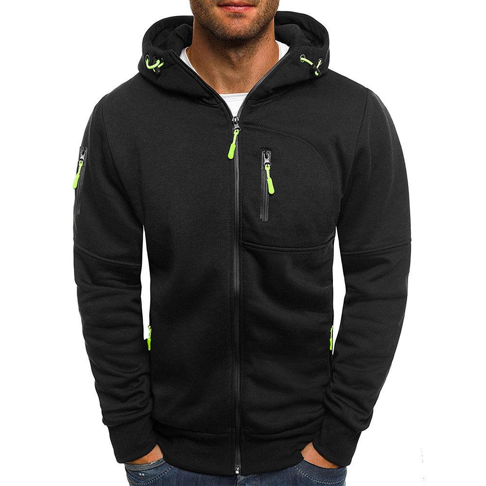 Zipper Hoodie - Casual - Warm - Zip-Up Hoodie - Men's Hoodie