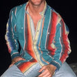 Striped Shirt | Long Sleeve | Vintage | Button-Up Shirt | Men's Shirts