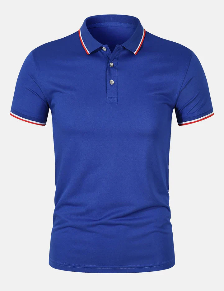 Collared T-Shirt - Slim Fit - Short Sleeve - Polo Shirt - Men's Clothing