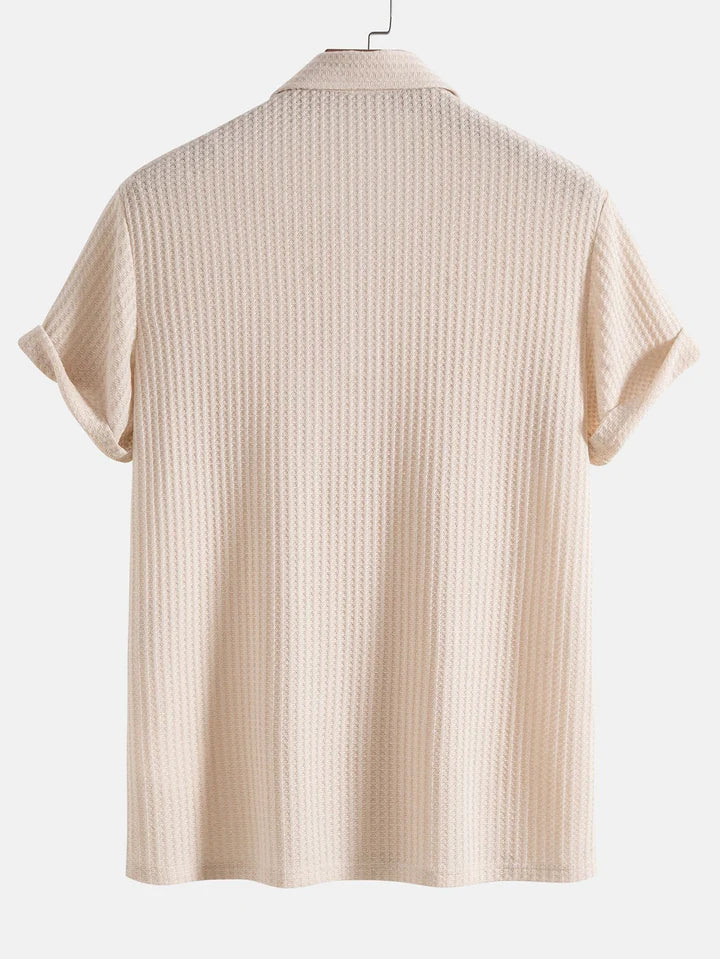 Polo T-Shirt - Men's Collared Button Neck Short Sleeve T-Shirt