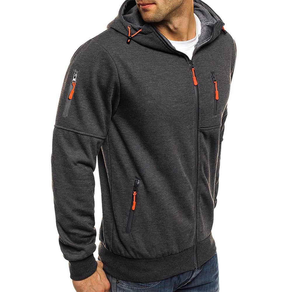 Zipper Hoodie - Casual - Warm - Zip-Up Hoodie - Men's Hoodie