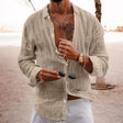 Long Sleeve Shirt - Button-Up - Lightweight - Linen Shirt - Men's Shirts