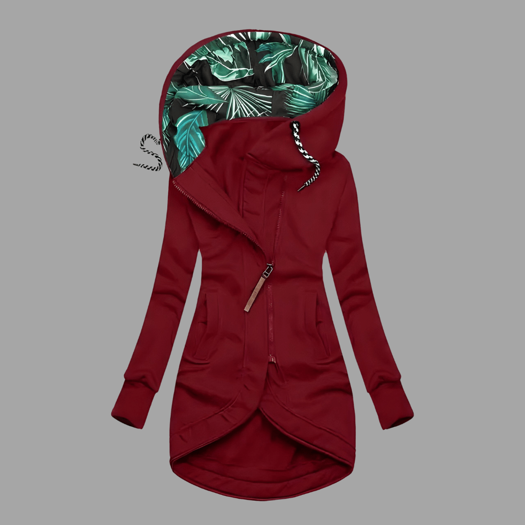 Winter Parka - Women's Windproof Mid Lenght Zip-Up Hooded Jacket