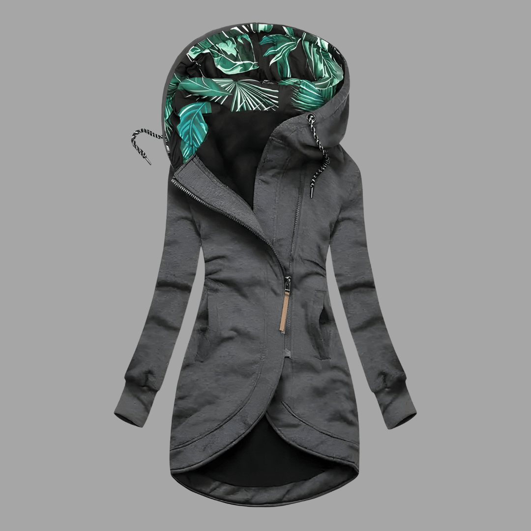 Winter Parka - Women's Windproof Mid Lenght Zip-Up Hooded Jacket