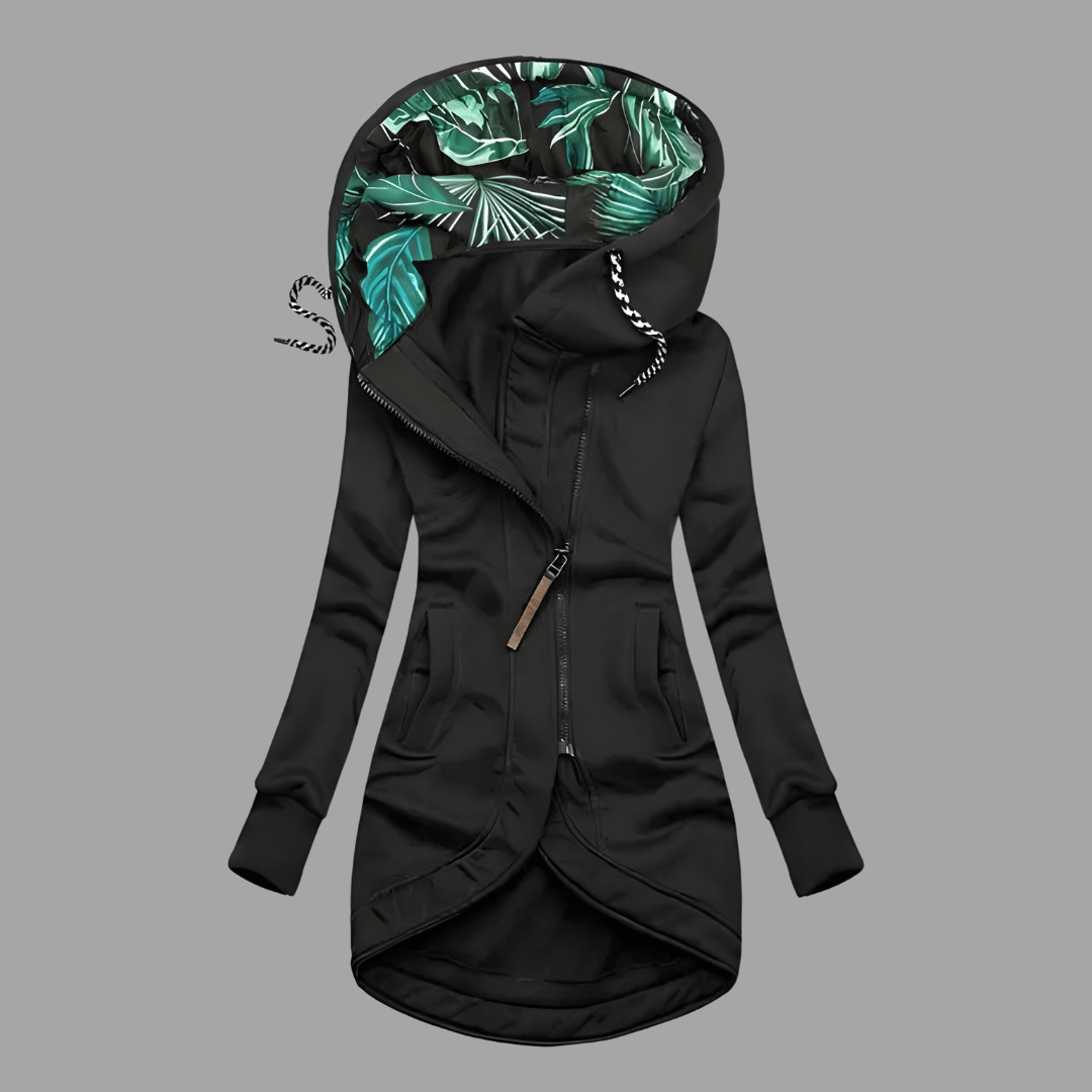 Winter Parka - Women's Windproof Mid Lenght Zip-Up Hooded Jacket