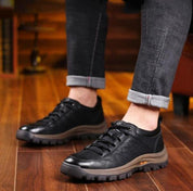 Walking Shoes - Men's Slip On Waterproof Leather Outdoor Shoes