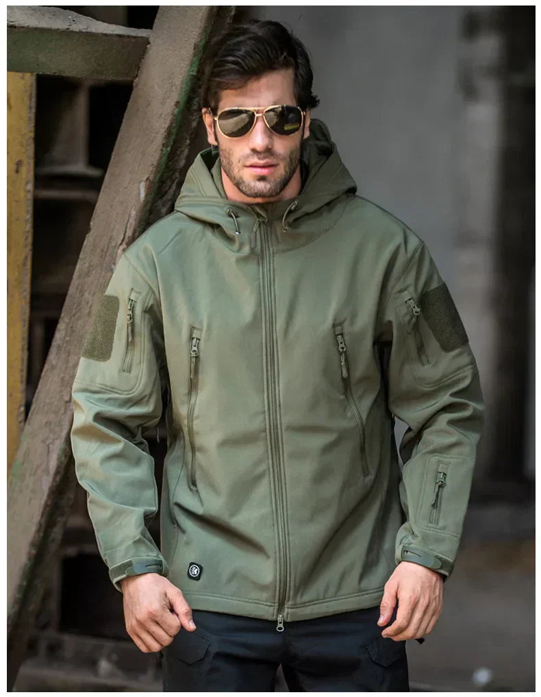 Windbreaker Jacket | Hooded | Tactical | Outdoor Jacket | Waterproof Men's Rain Jacket