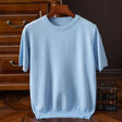Cashmere Tee | Knitted | Short Sleeve | Knitted T-Shirt | Men's Clothing