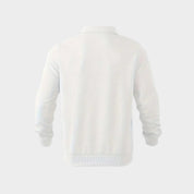 Mens quarter zip, knitted jumper, polo collar 10
