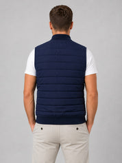 Mens lightweight quilted sleeveless gilet
