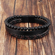 Anxiety Bracelet - Calming Black Anti Stress Beads Bracelet Wristband