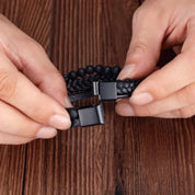 Anxiety Bracelet - Calming Black Anti Stress Beads Bracelet Wristband