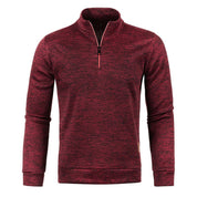 Quarter Zip Sweatshirt | Long Sleeve | High Neck | Half Zip Pullover | Men's Quarter Zip Sweaters