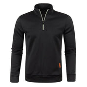 Quarter Zip Sweatshirt | Long Sleeve | High Neck | Half Zip Pullover | Men's Quarter Zip Sweaters