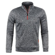 Quarter Zip Sweatshirt | Long Sleeve | High Neck | Half Zip Pullover | Men's Quarter Zip Sweaters