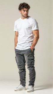 Cargo Jeans | Stretchy | Pockets | Skinny Jeans | Men's Pants