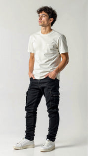 Cargo Jeans | Stretchy | Pockets | Skinny Jeans | Men's Pants