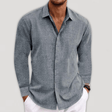 Button-Up Shirt - Long Sleeve - Regular Fit - Collared Shirt - Shirts for Men