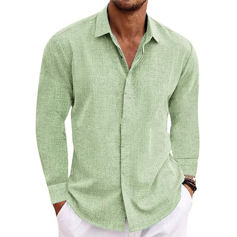 Button-Up Shirt - Long Sleeve - Regular Fit - Collared Shirt - Shirts for Men