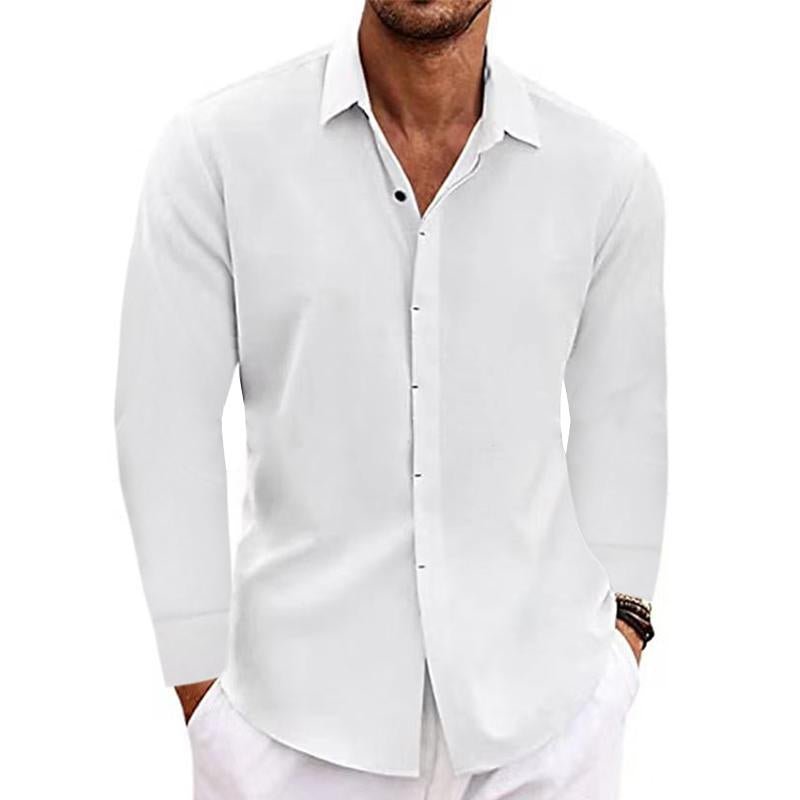 Button-Up Shirt - Long Sleeve - Regular Fit - Collared Shirt - Shirts for Men