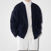 Knitted Cardigan | Full Zip | Chunky | Zip-Up Cardigan | Men's Cardigan