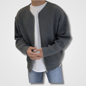 Knitted Cardigan | Full Zip | Chunky | Zip-Up Cardigan | Men's Cardigan