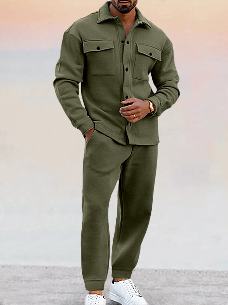 Two-Piece Set | Button-Up | Joggers | Co-Ord Set | Men's Clothing