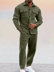 Two-Piece Set | Button-Up | Joggers | Co-Ord Set | Men's Clothing