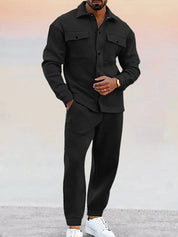 Two-Piece Set | Button-Up | Joggers | Co-Ord Set | Men's Clothing